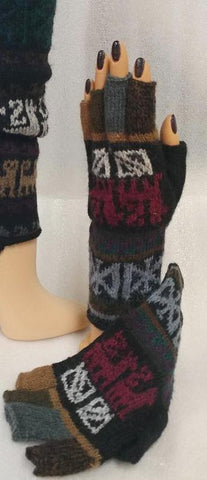 100% ALPACA FINGERLESS GLOVES