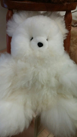 100% Alpaca Bear with Suri Fiber 7'' Tall