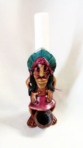 Peruvian 5" Character Shaman Pipes