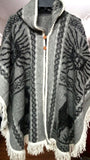 Alpaca Llama Poncho with Fringe