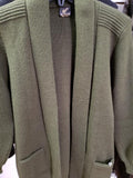 100%  ALPACA Open Cardigan Sweater with Pockets